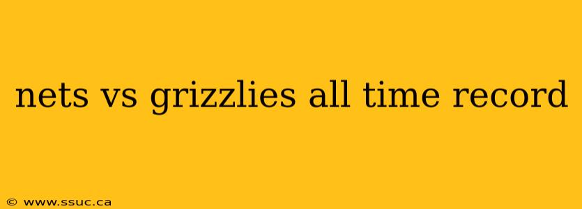 nets vs grizzlies all time record