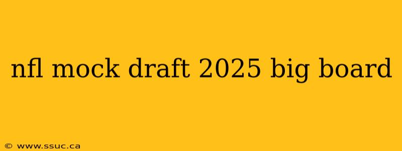 nfl mock draft 2025 big board
