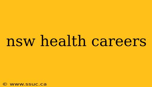 nsw health careers