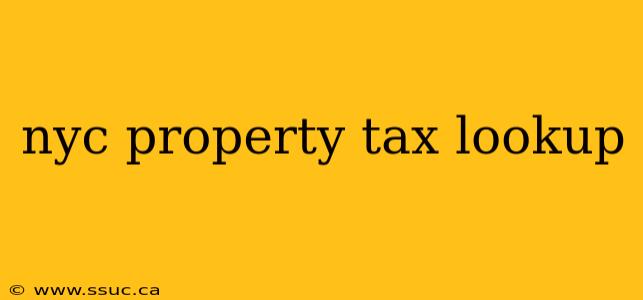 nyc property tax lookup
