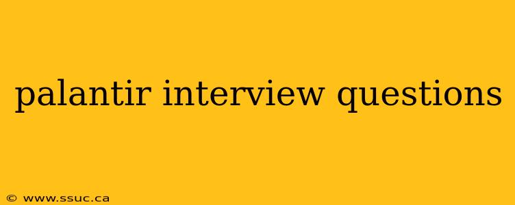 palantir interview questions