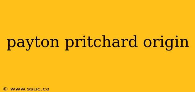 payton pritchard origin