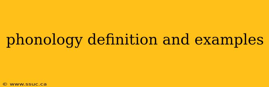 phonology definition and examples