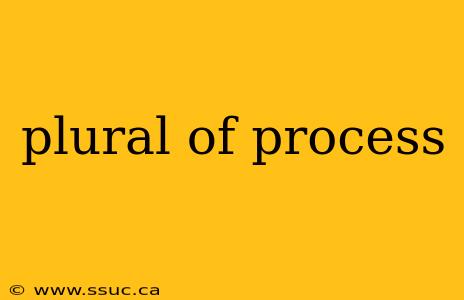 plural of process