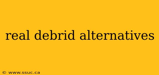 real debrid alternatives