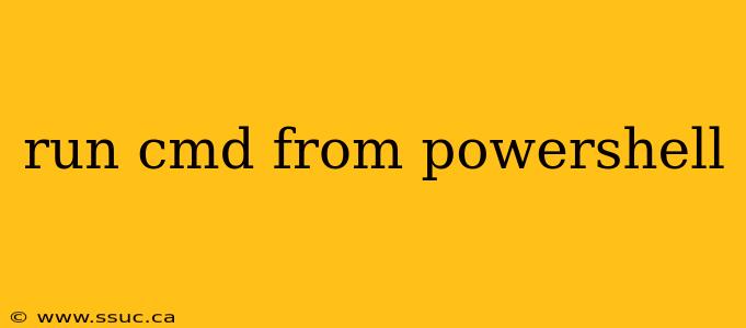 run cmd from powershell