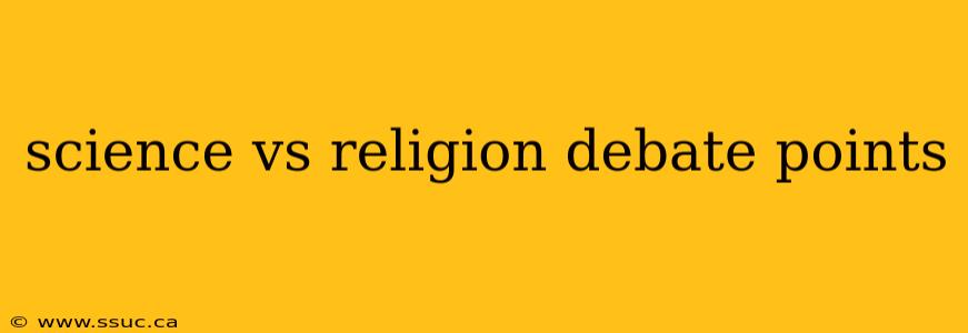 science vs religion debate points