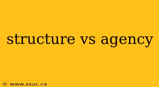 structure vs agency