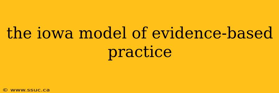 the iowa model of evidence-based practice