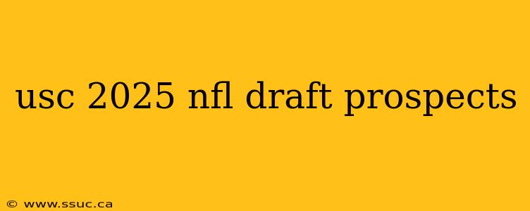 usc 2025 nfl draft prospects