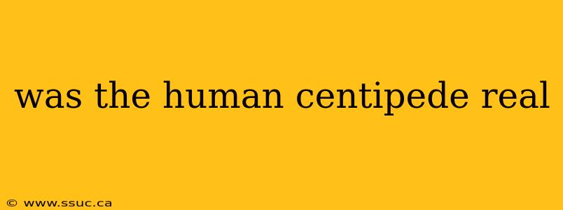 was the human centipede real