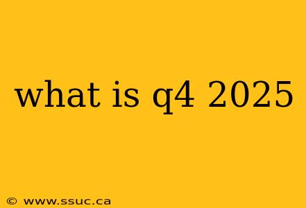 what is q4 2025