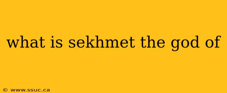what is sekhmet the god of