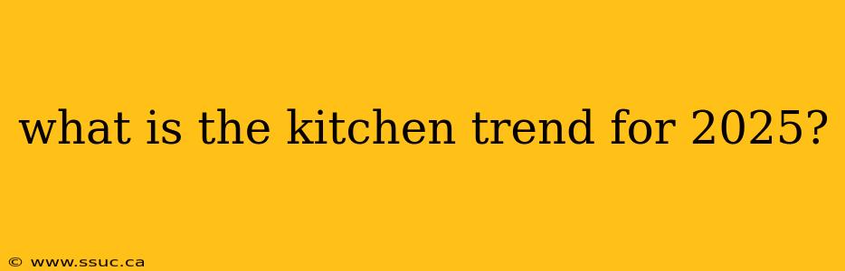 what is the kitchen trend for 2025?
