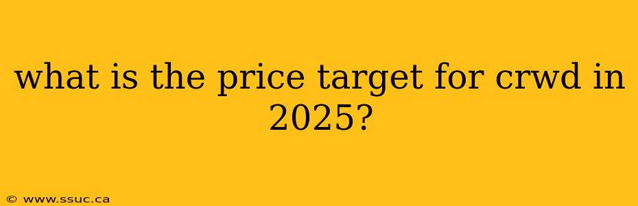 what is the price target for crwd in 2025?