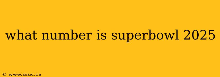 what number is superbowl 2025