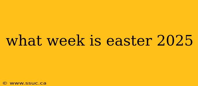 what week is easter 2025