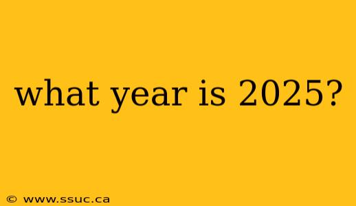 what year is 2025?