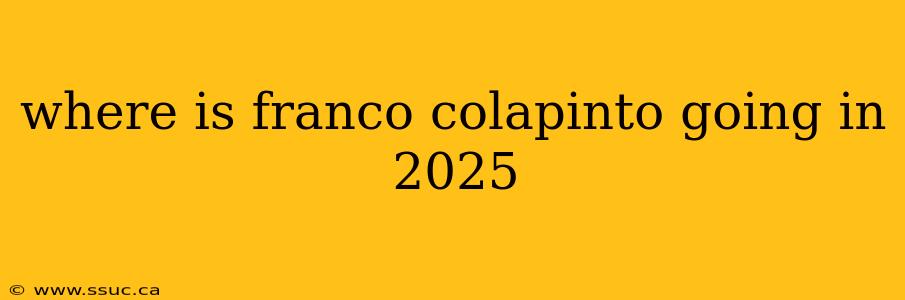where is franco colapinto going in 2025