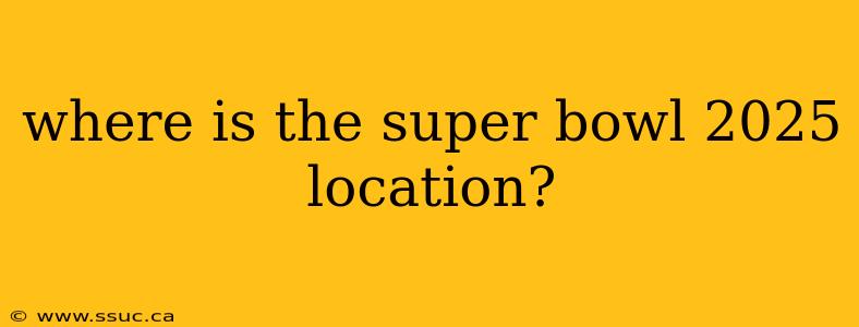 where is the super bowl 2025 location?