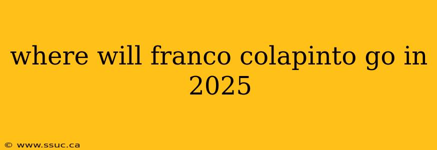 where will franco colapinto go in 2025