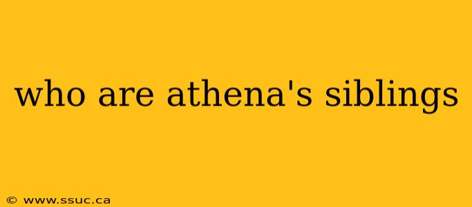 who are athena's siblings