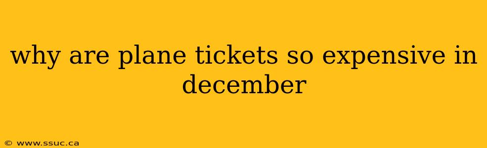 why are plane tickets so expensive in december