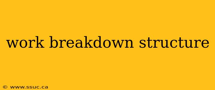 work breakdown structure