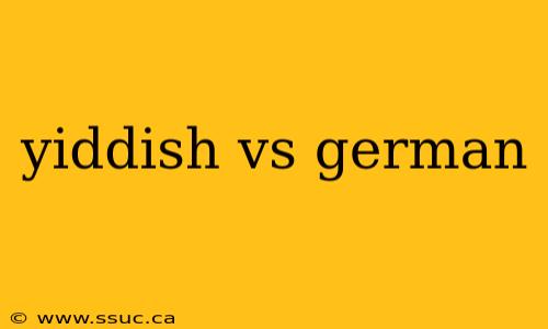 yiddish vs german